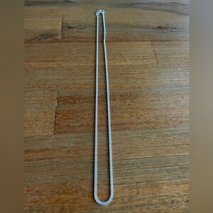 925 Solid Sterling Silver Curb Chain 18”